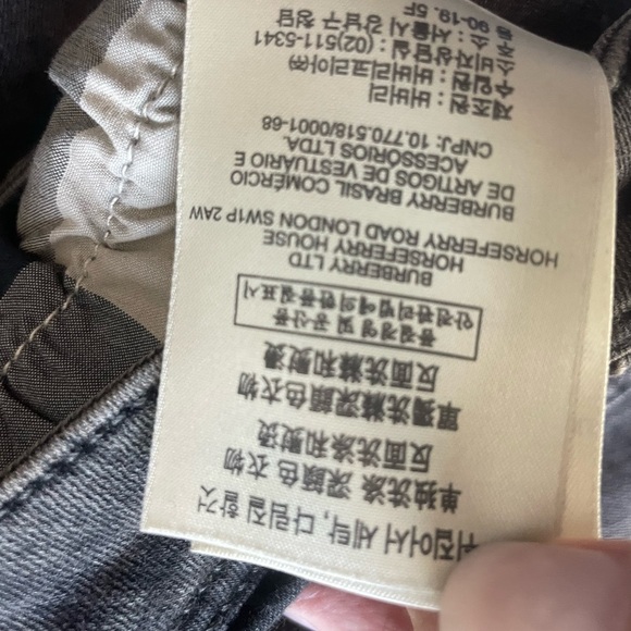 Burberry Brit Dark Smoke Westbourne Skinny Ankle Stretch Jeans Sz 27 W - Picture 13 of 15